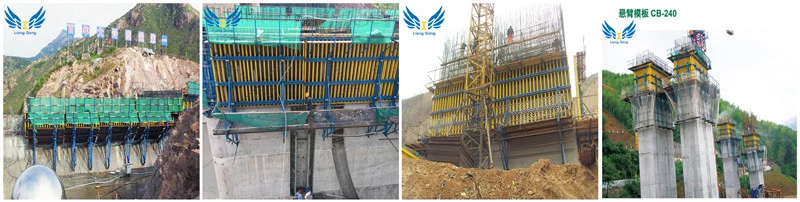 Lianggong Climbing Fomwork with Platform for Bridge Pier Construction