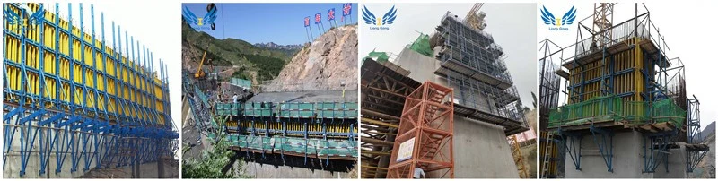 Lianggong Climbing Fomwork with Platform for Bridge Pier Construction
