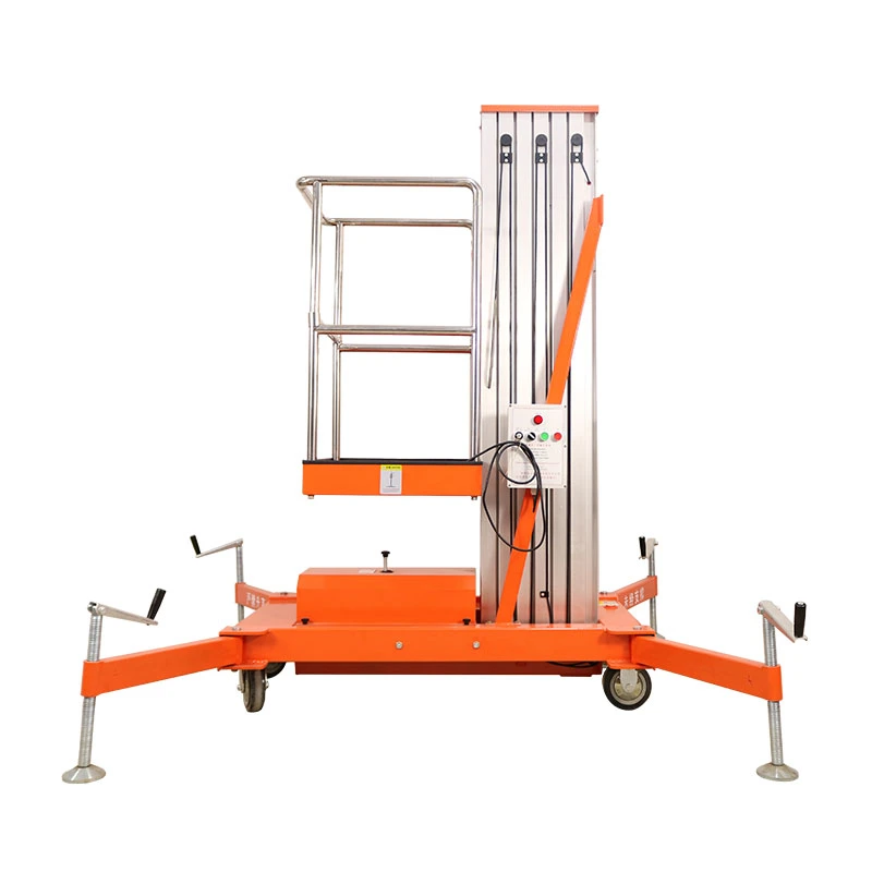 10m OEM Manufactor Double Vertical Hydraulic Electric Mast Lift Platform
