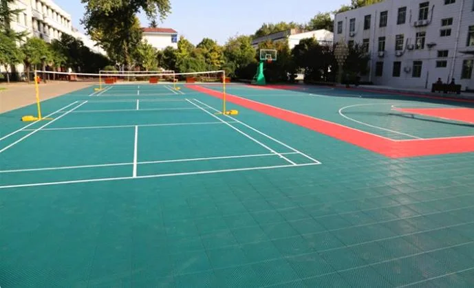 Cheap Plastic Sports Floor Suspended Sports Courts for Multi-Sports