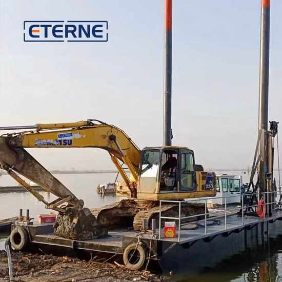 Eterne Customized Size Modular Portable Pontoon Platform Loaded by Vessel